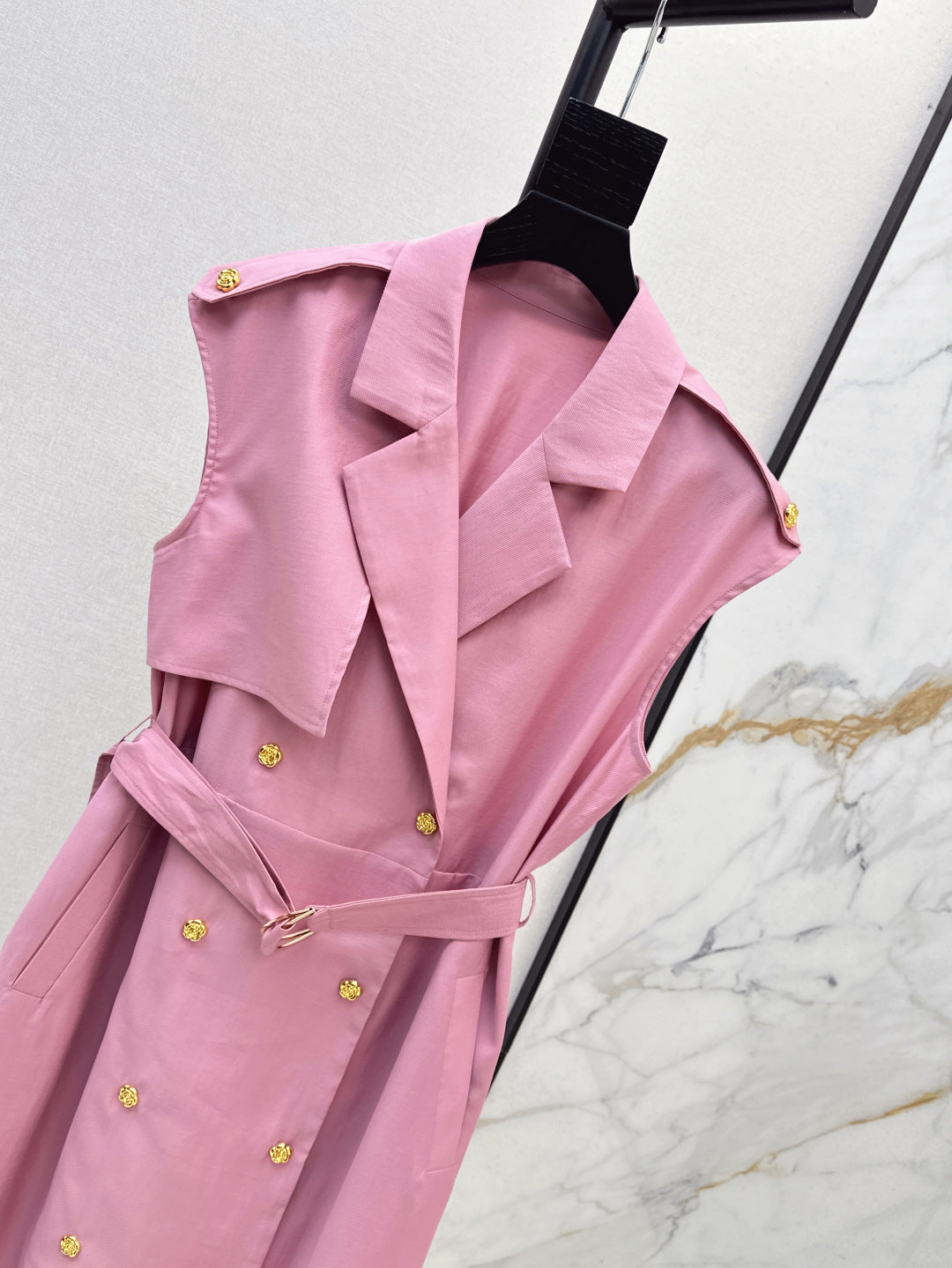 MaxM* 25ss sleeveless trench coat dress