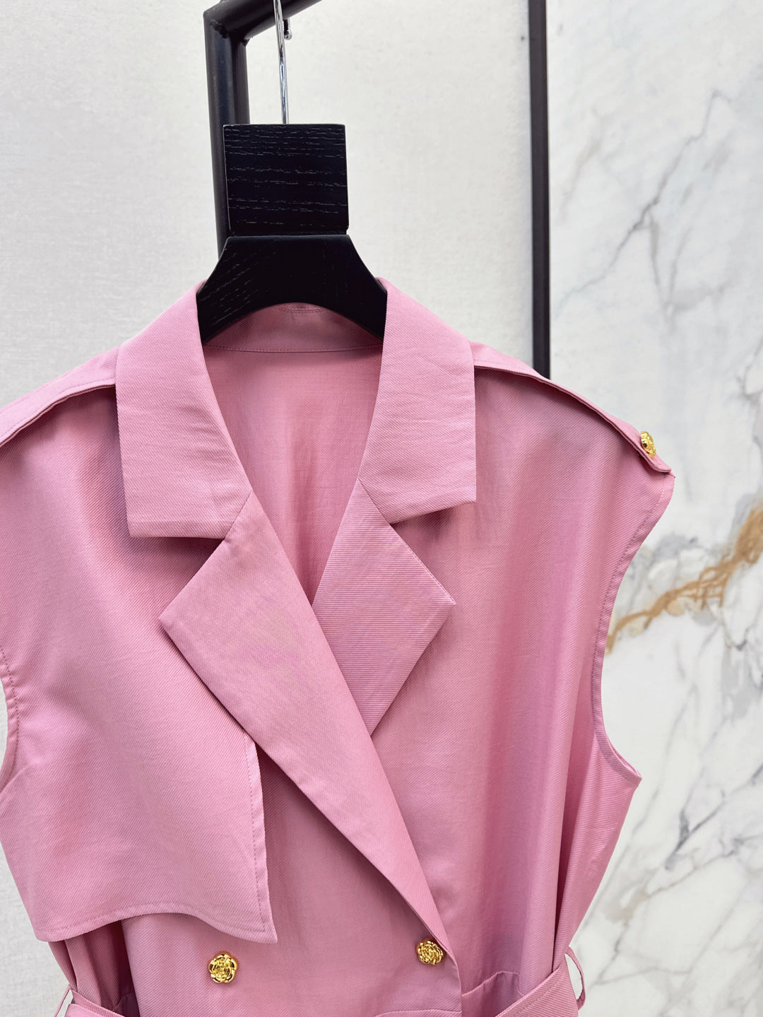 MaxM* 25ss sleeveless trench coat dress