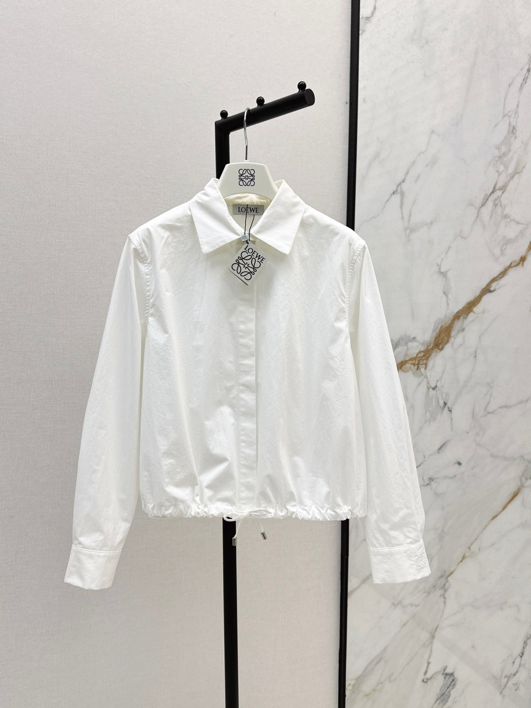 Loe* 25ss cotton ballon shirt and wrap skirt set