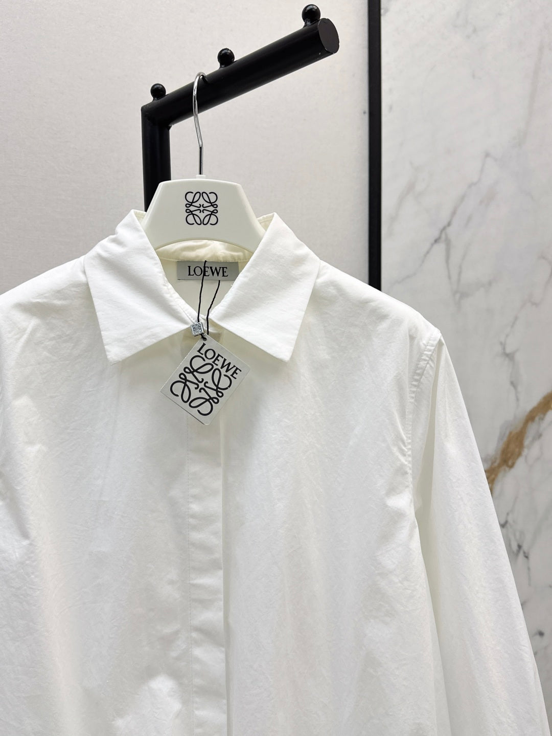 Loe* 25ss cotton ballon shirt and wrap skirt set
