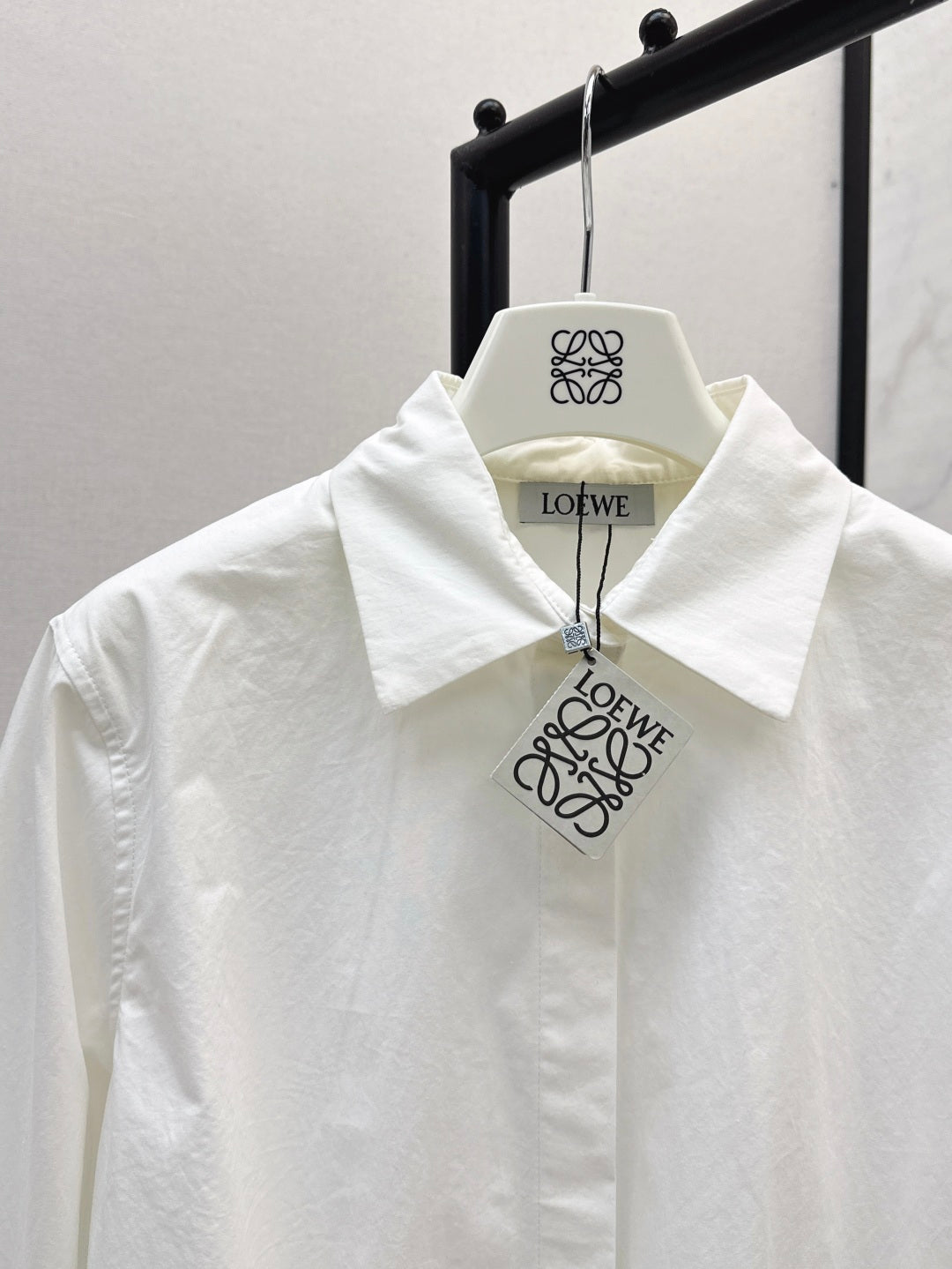 Loe* 25ss cotton ballon shirt and wrap skirt set