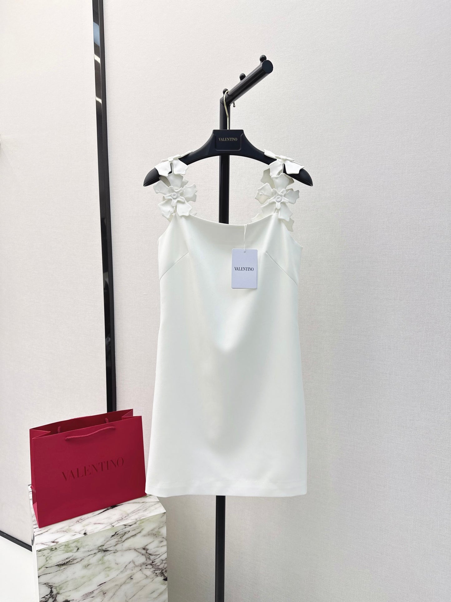 Valen* 25ss 3D flower slip short dress