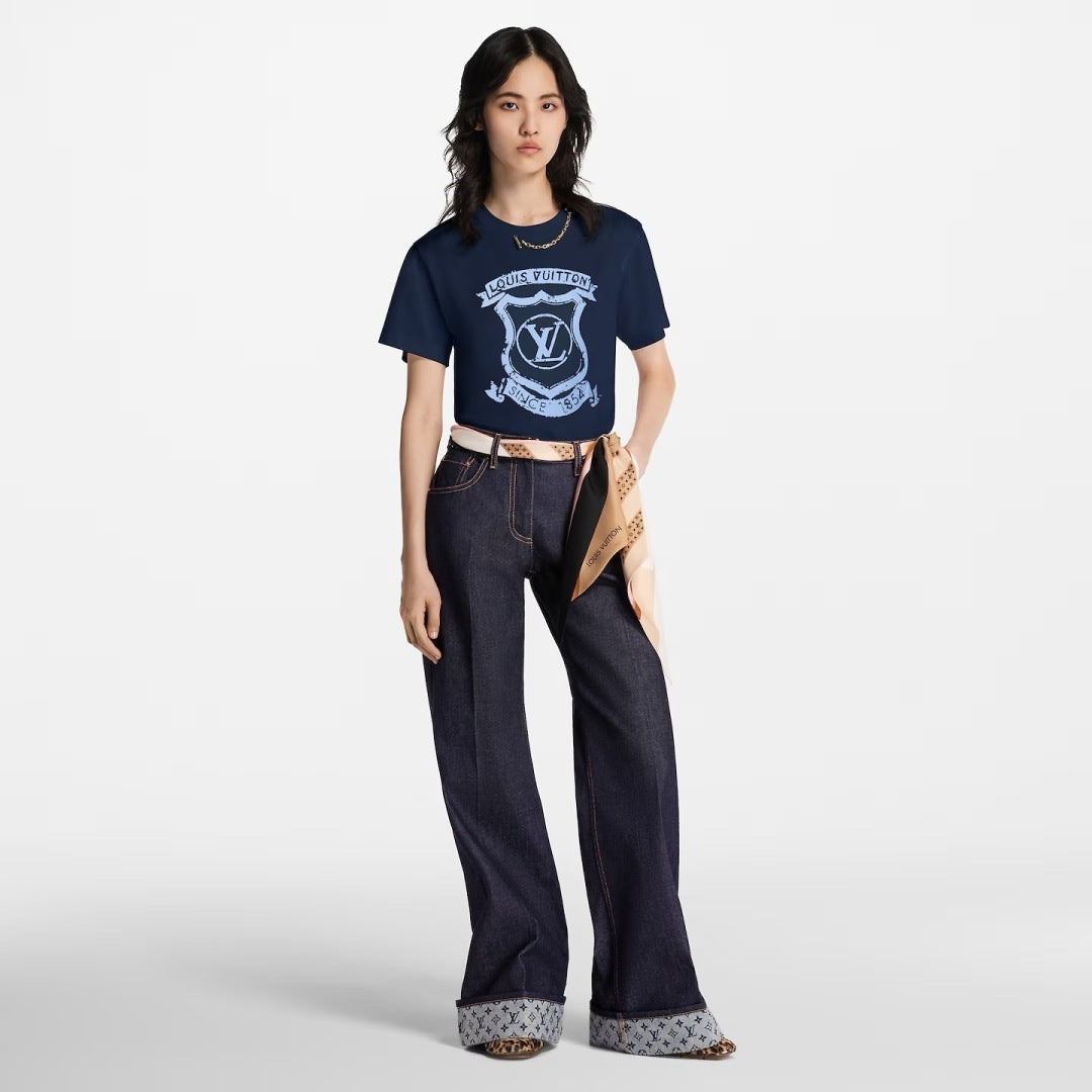 Loui* 25ss crest print t-shirt