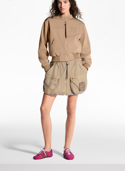 Loui* Embossed Bomber Jacket