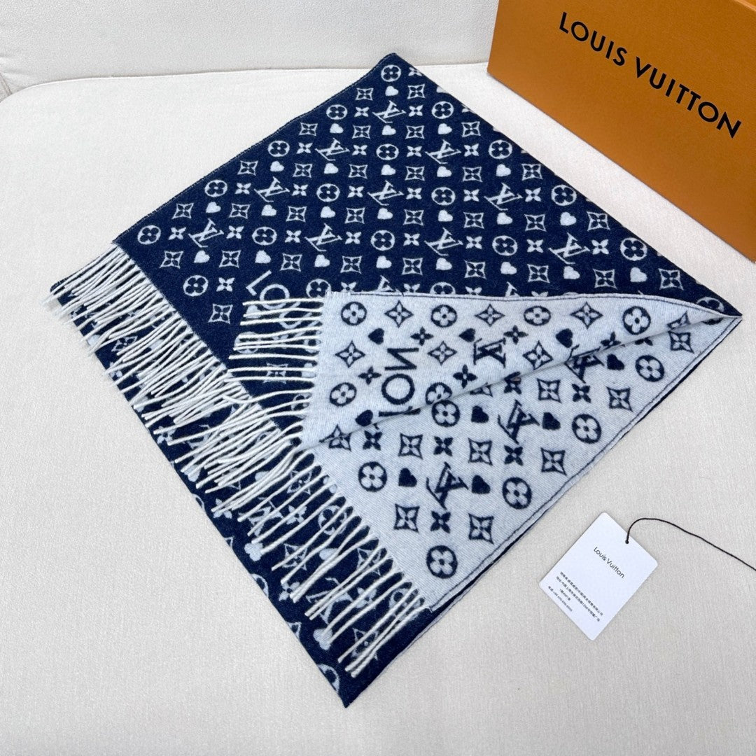 Top quality knitted cashmere scarf