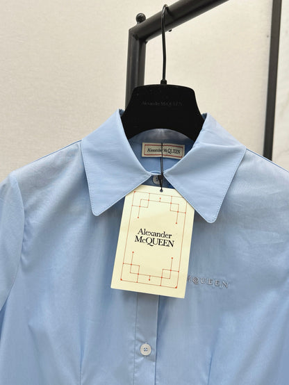 McQ* 25SS Irregular hem shirt dress