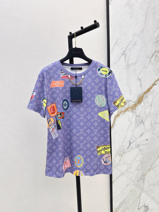 Loui* 25SS Printed badge T-shirt