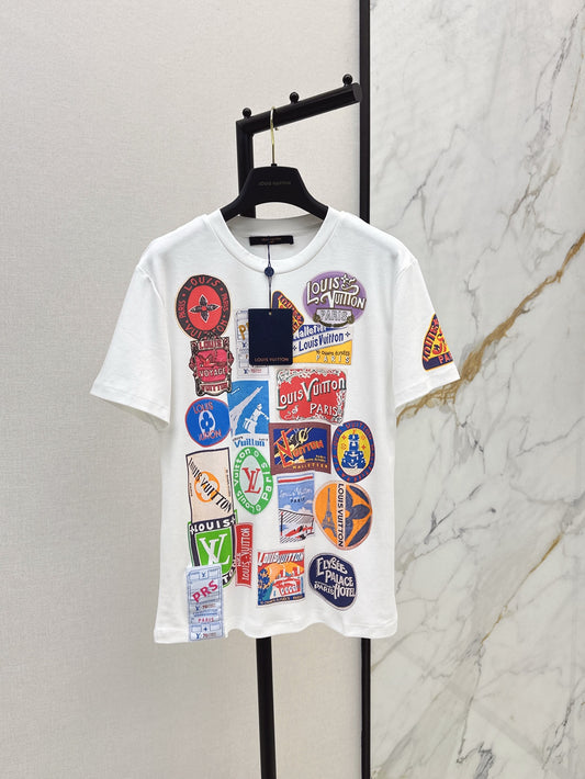 Loui* 25SS Printed badge T-shirt
