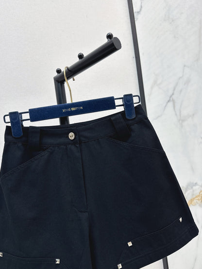 Loui* Canvas cotton shorts