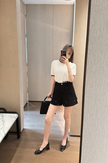Loui* Canvas cotton shorts