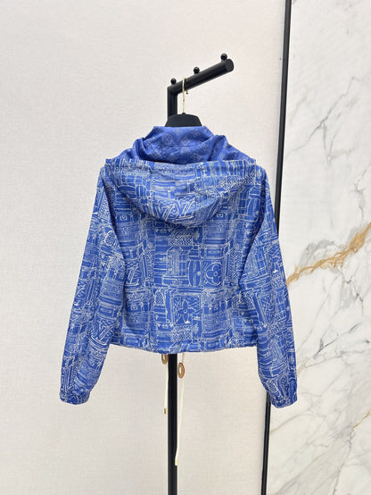 Loui* 25ss Hooded printed jacket