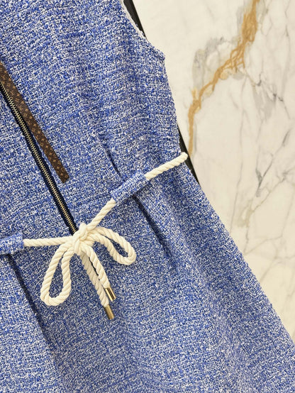 Loui* Zipper Short Sleeve Dress