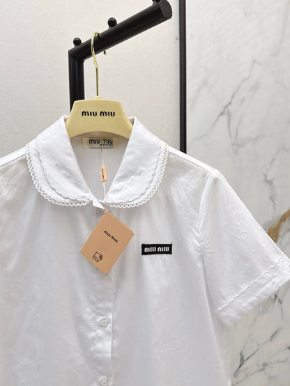 M*u 25ss Slubbed poplin shirt