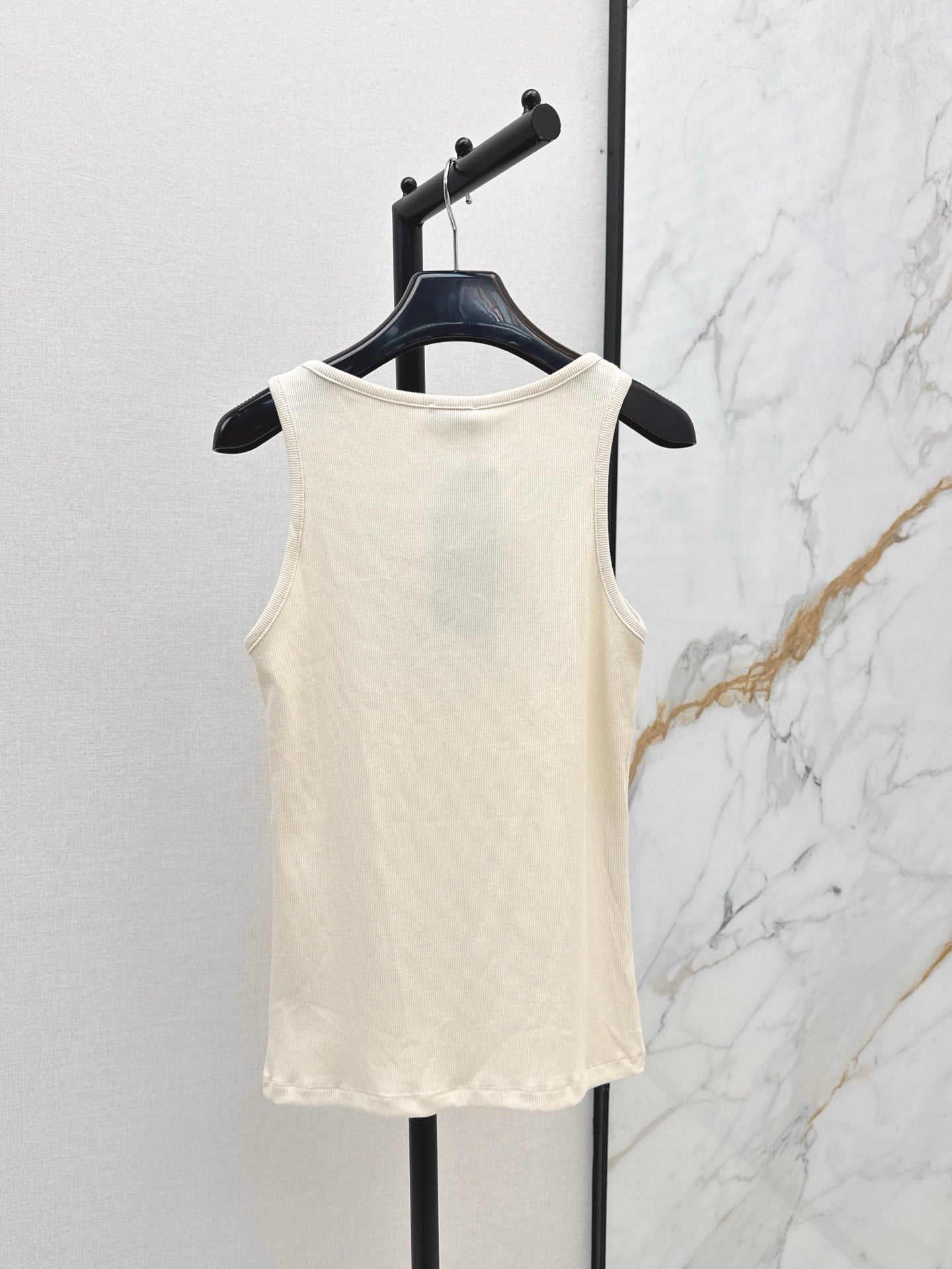 YS* 25ss Front logo print knit vest