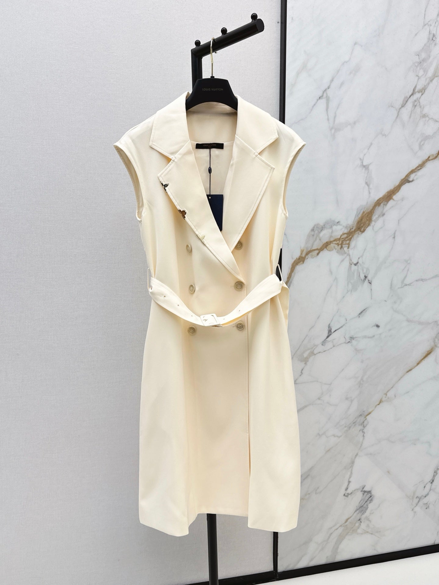 Loui* 25ss Belted Double-Breasted Dress