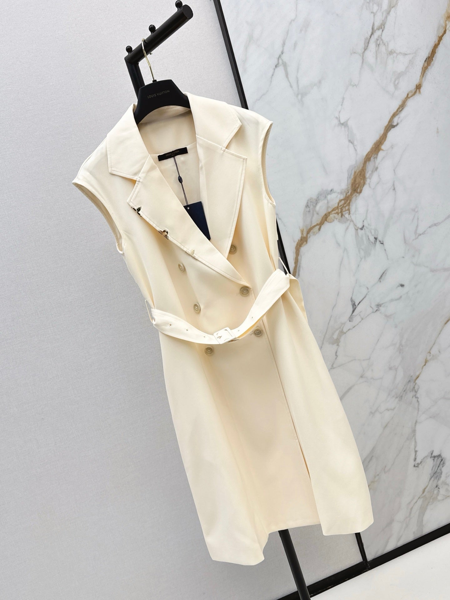 Loui* 25ss Belted Double-Breasted Dress