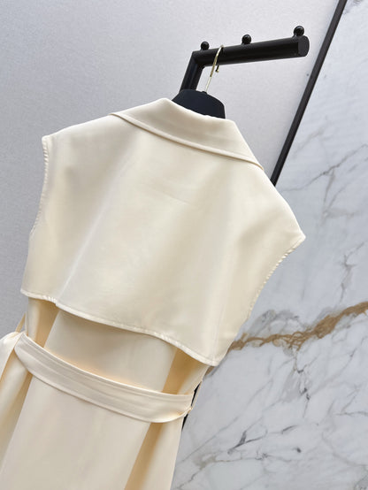 Loui* 25ss Belted Double-Breasted Dress