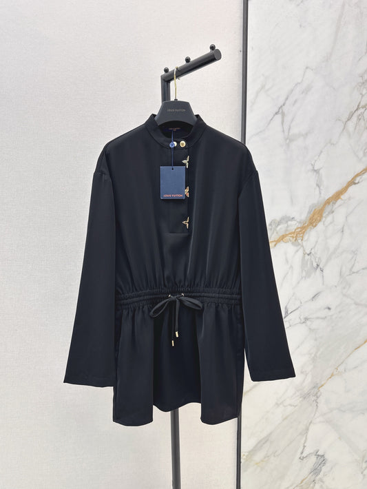 Loui* 25ss Long-Sleeved Lavallière Dress
