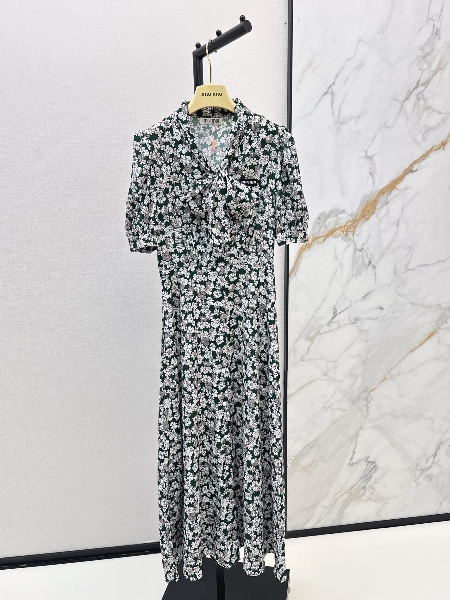 M*u 25ss Floral ribbon dress