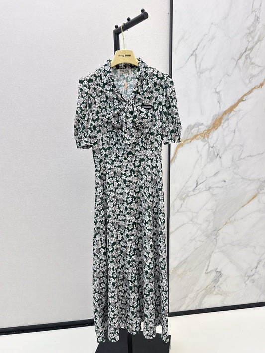 M*u 25ss Floral ribbon dress