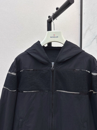 Monc* 25ss Embroidered Hooded Jacket