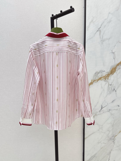Gu* 25ss printed silk shirt
