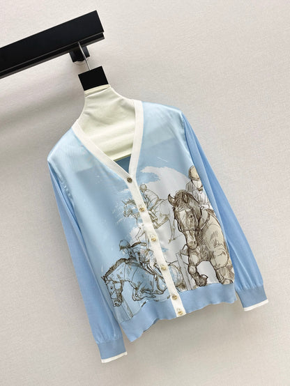 Herm* 25ss long-sleeve twillaine sweater