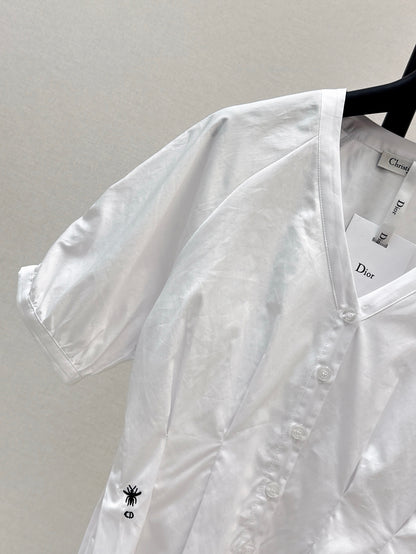 D*r 25ss embroidered cotton shirt