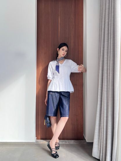 D*r 25ss embroidered cotton shirt