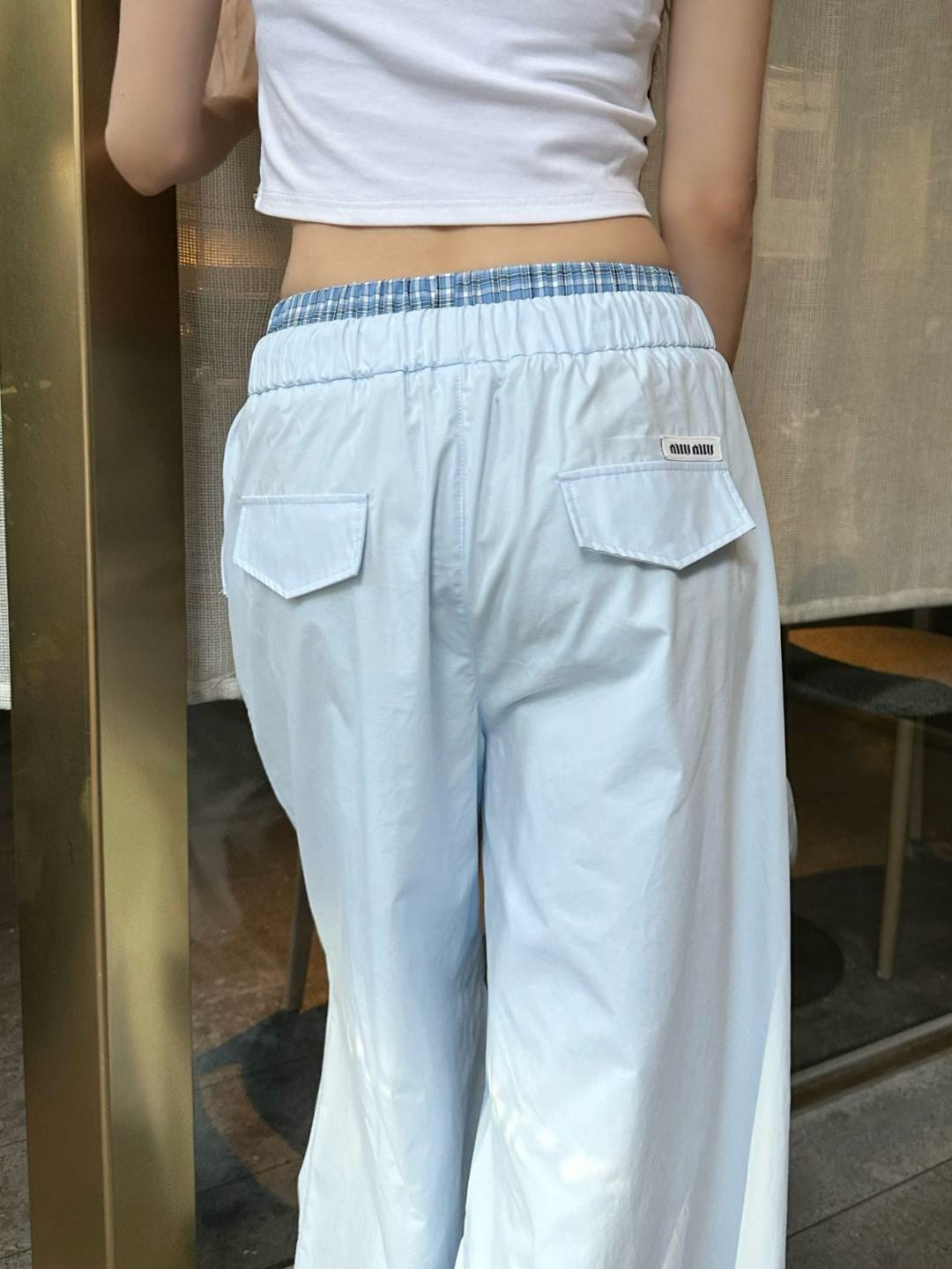M*u 25ss cotton wide-leg  cargo pants