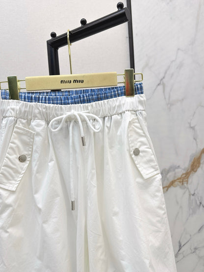 M*u 25ss cotton wide-leg  cargo pants