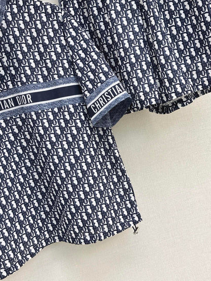 D*r 25ss Oblique printed top + waist shorts set
