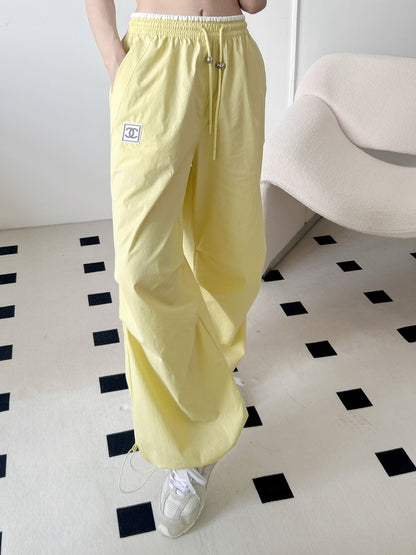 C*nel 25ss cotton wide-leg cargo pants