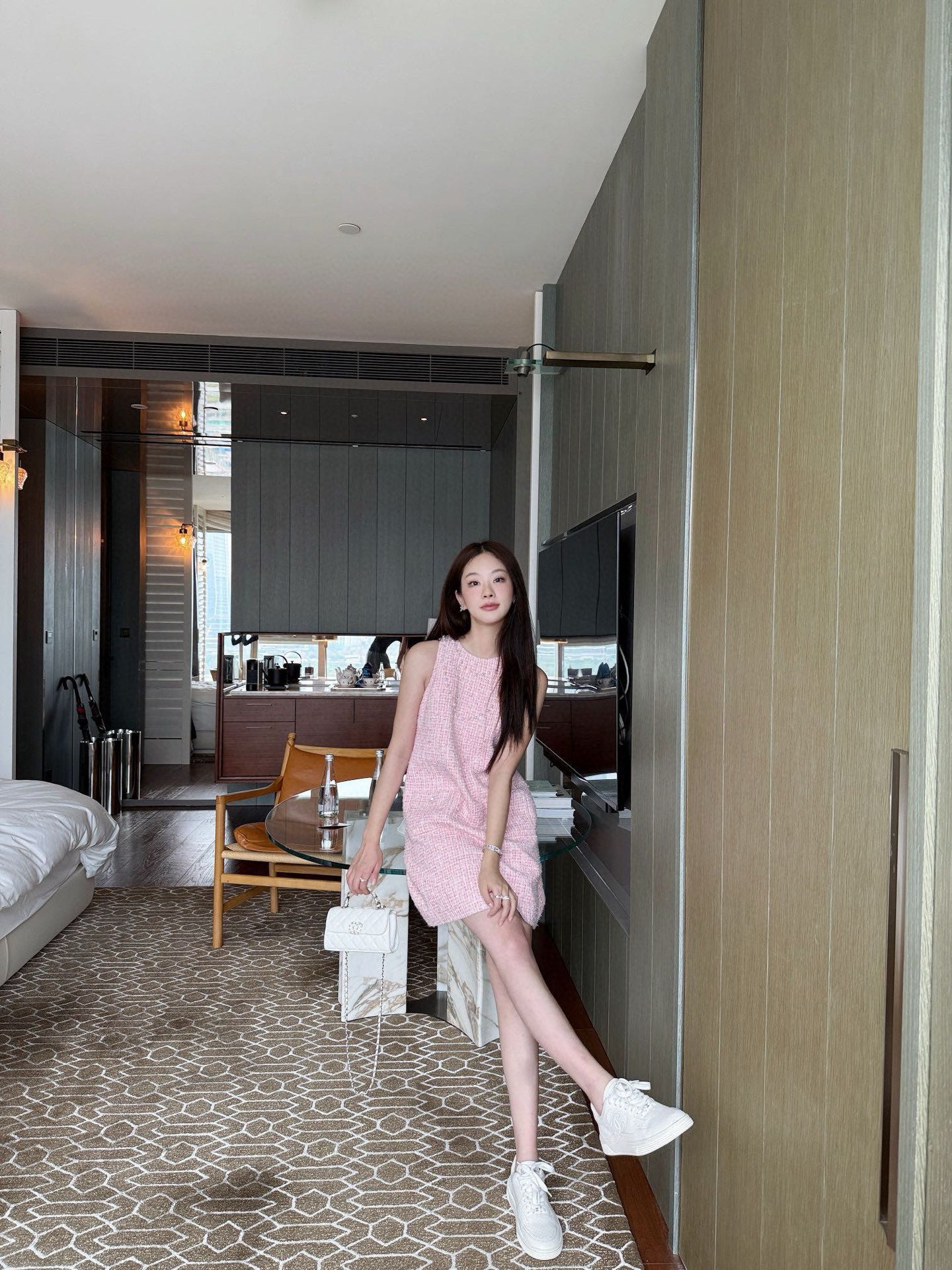 C*nel 25ss tweed minidress