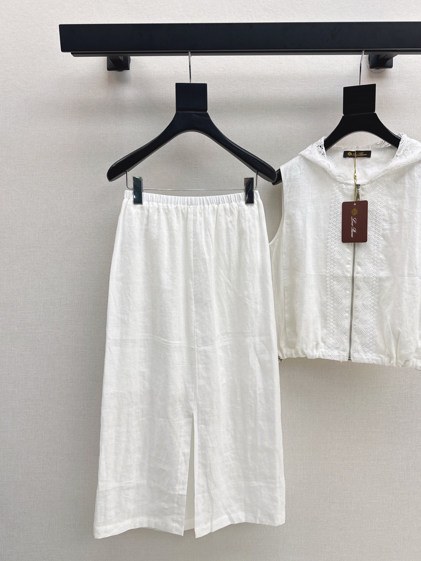 Lor*P 25ss Spliced lace jacket set