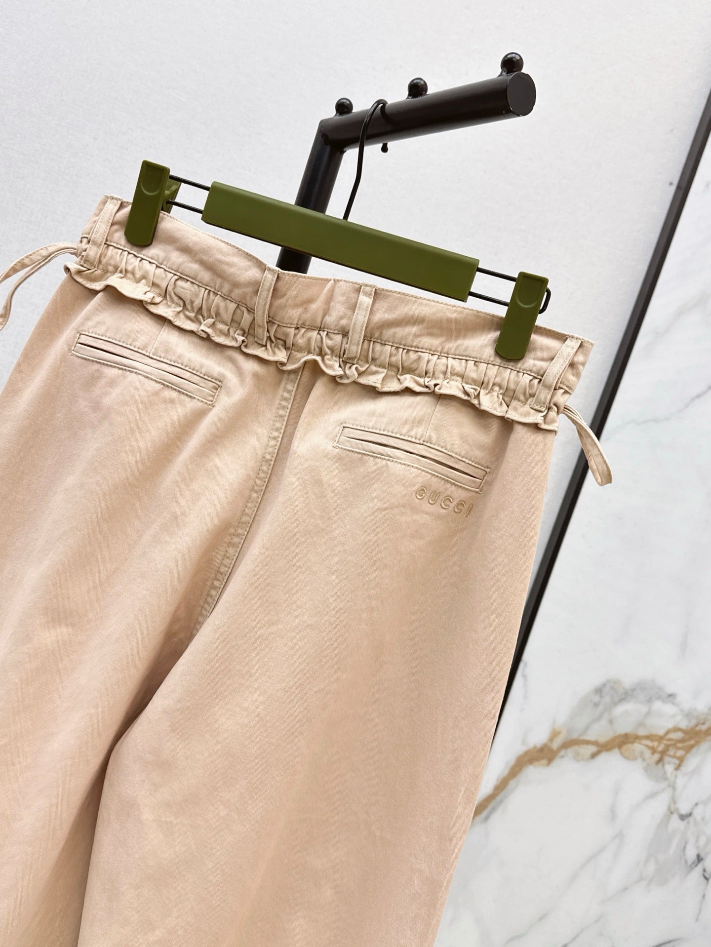Gu* 25ss  wide leg pants with tie sides