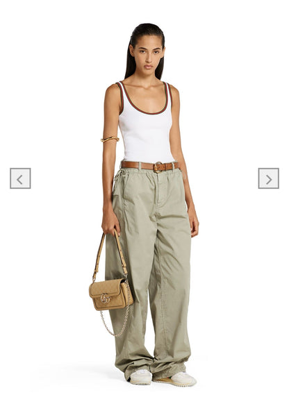Gu*25ss Drawstring wide-leg pants
