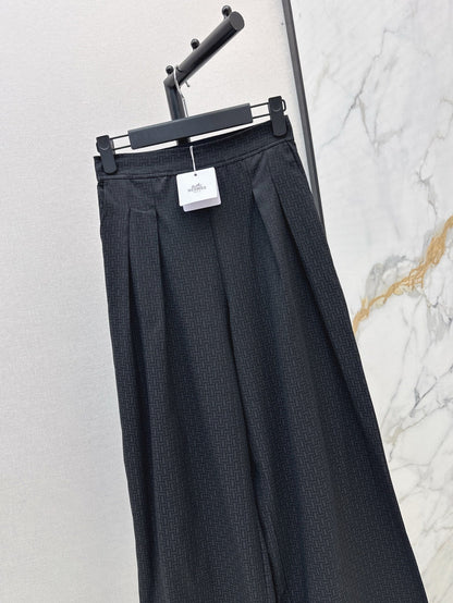 Herm* 25ss printed pleated trousers