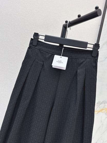 Herm* 25ss printed pleated trousers