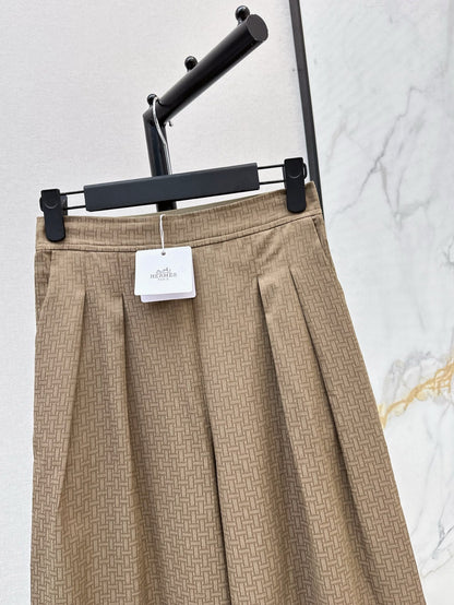 Herm* 25ss printed pleated trousers