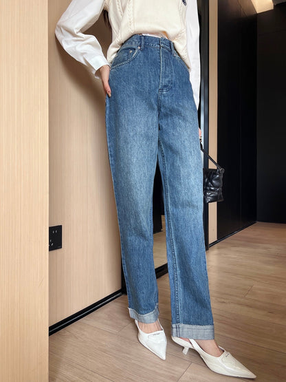 D*r 25ss check ribbon-covered denim pants