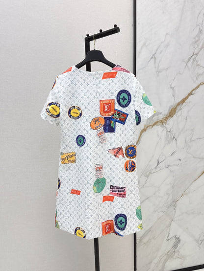 Loui* 25ss monogram printed minidress