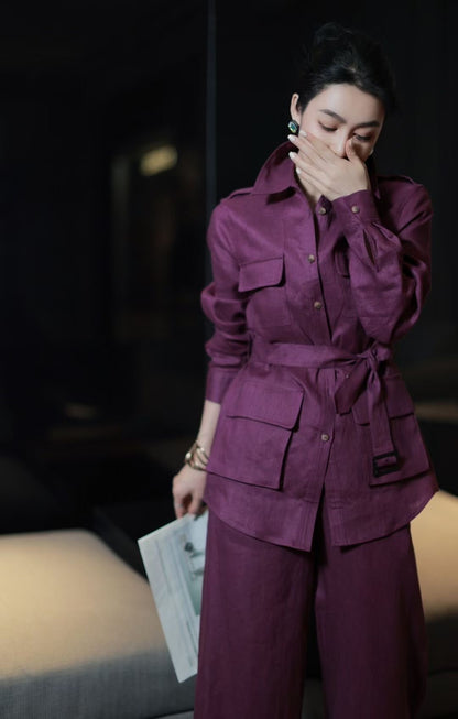 Lor*P 25ss linen suit