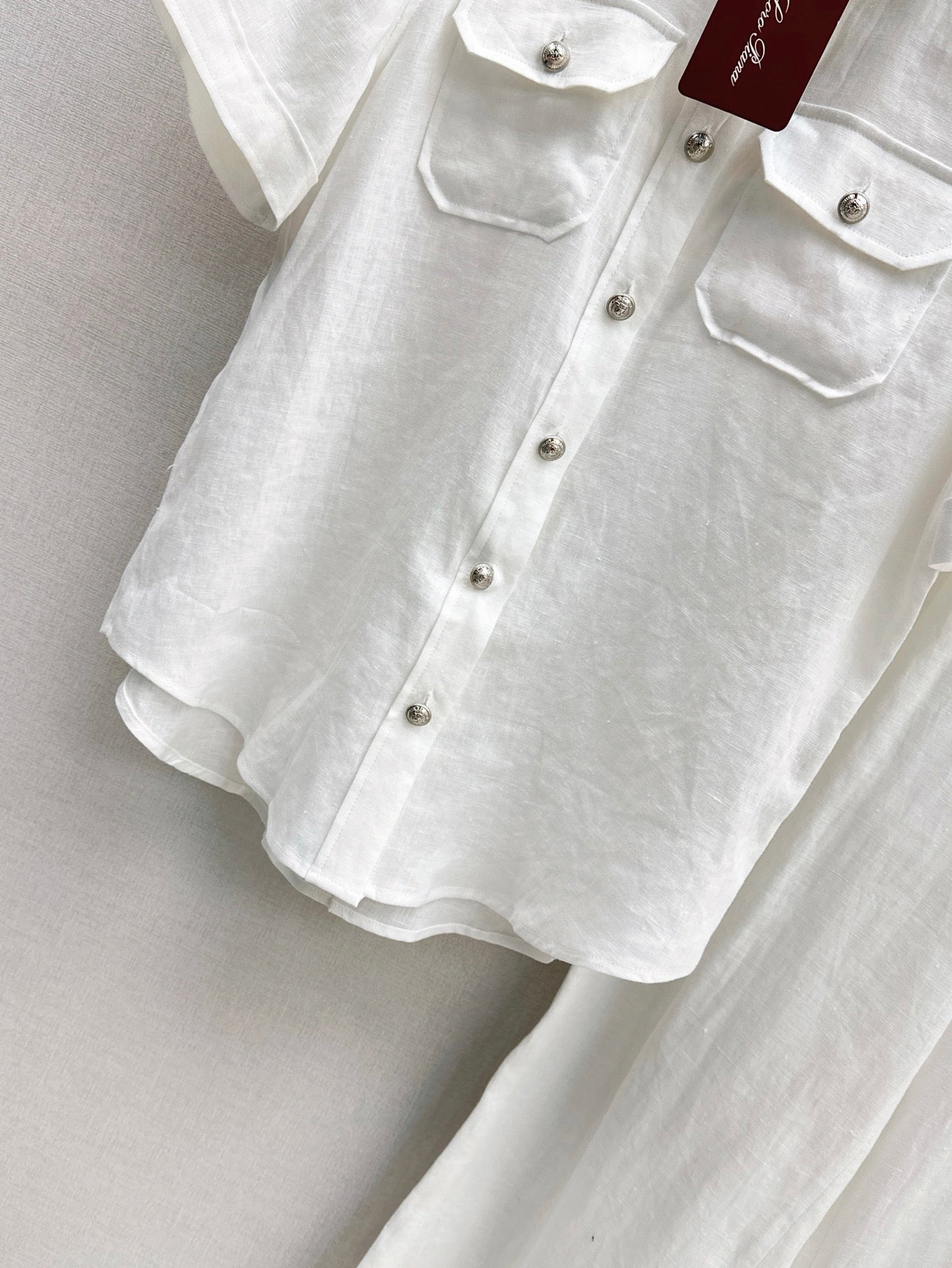 Lor*P 25ss workwear style linen shirt suit
