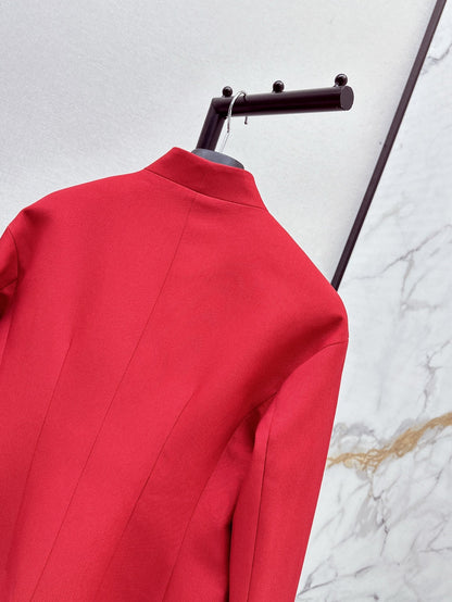 D*r 25ss brooch fitted blazer jacket