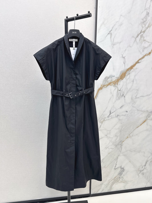 D*r 25ss V-neck mid-length dress