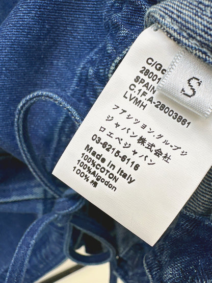 Loe* 25ss split back denim shirt