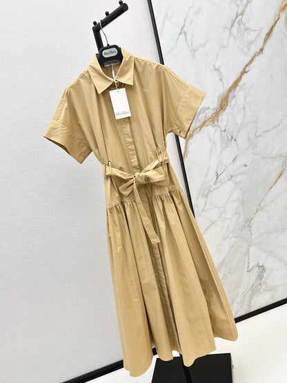 MaxM* 25ss belted dress