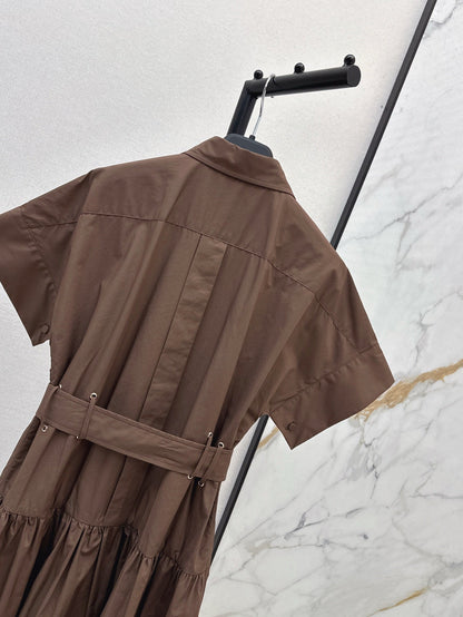 MaxM* 25ss belted dress