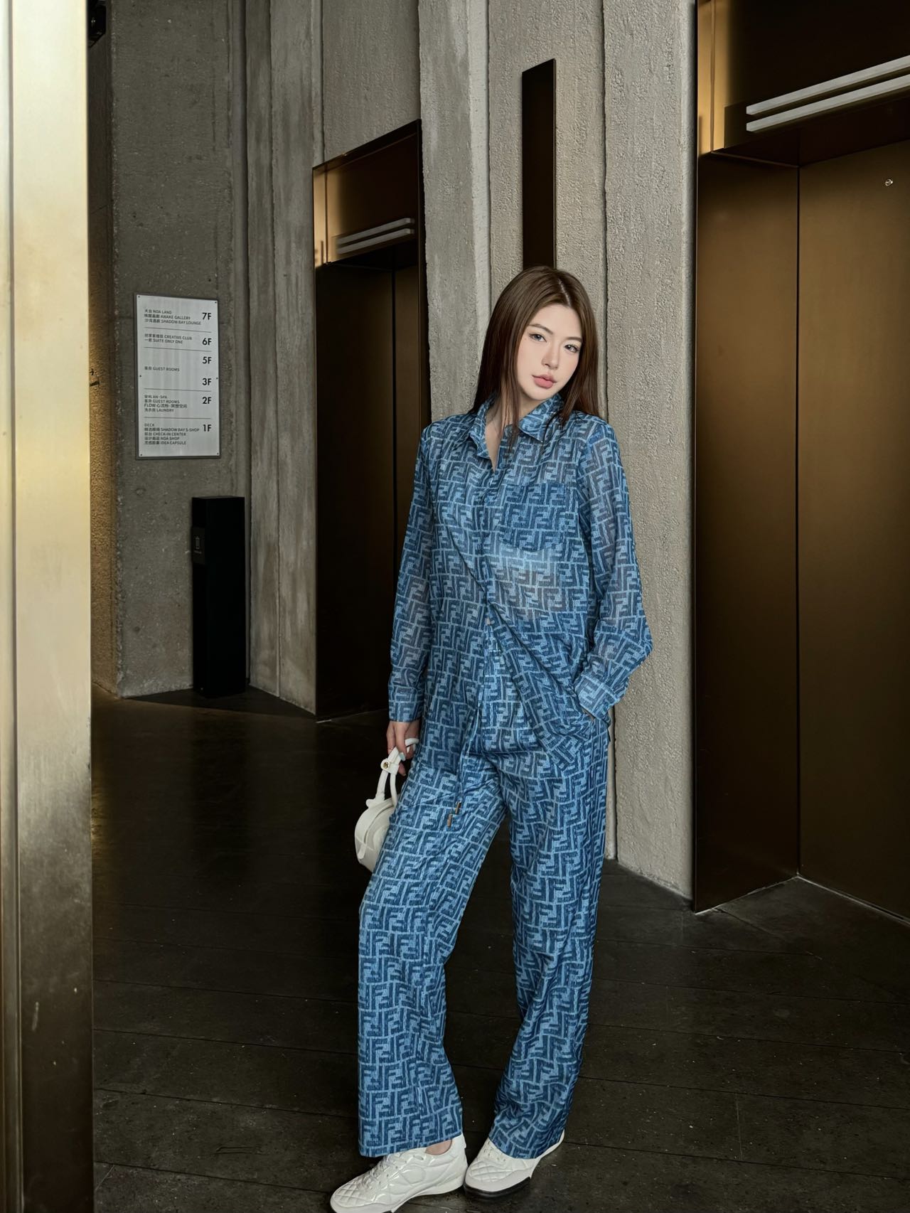 Fd* 25ss FF printed pants